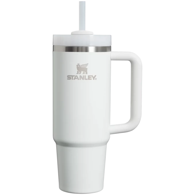 Термокружка STANLEY QUENCHER H2.0 0,88L с трубочкой белая 10-11912-083 Термокружка STANLEY QUENCHER H2.0 0,88L с трубочкой белая 10-11912-083