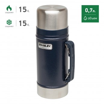 Термос для еды STANLEY LEGENDARY CLASSIC 0,7L 10-01229-027 синий Термос для еды STANLEY LEGENDARY CLASSIC 0,7L 10-01229-027 синий